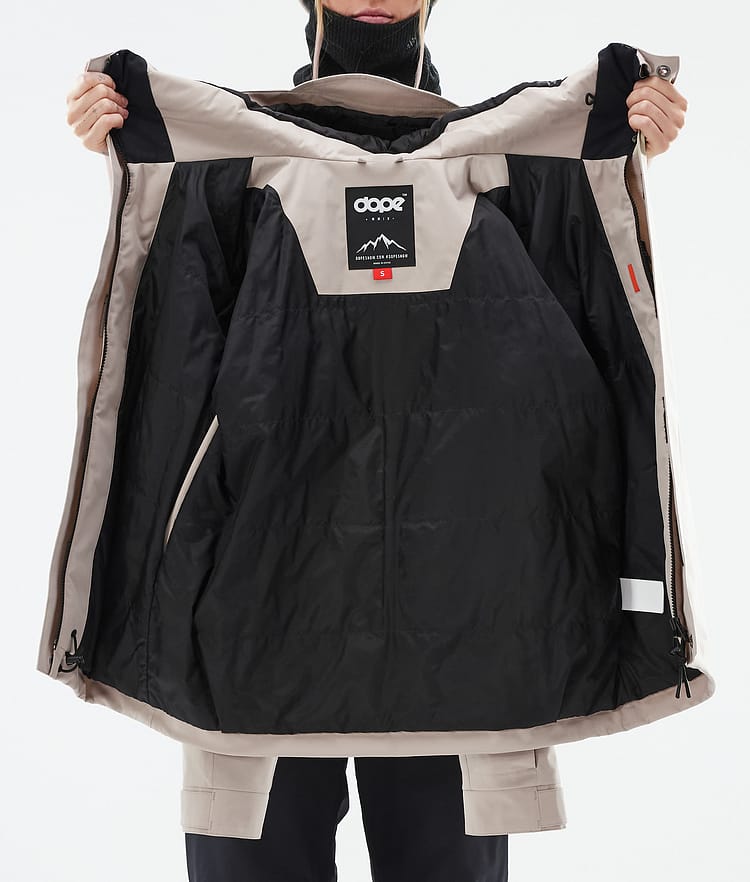 Dope Blizzard W Full Zip 24 Lumilautailutakki Naiset Sand, Kuva 10 / 10