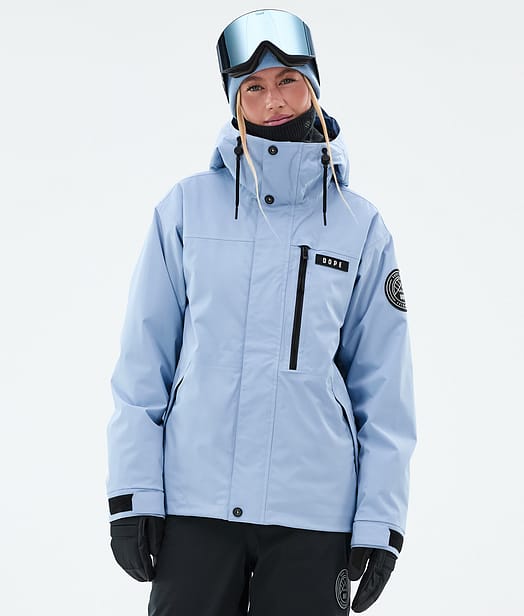 Dope Blizzard W Full Zip Lumilautailutakki Naiset Light Blue