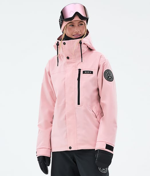 Dope Blizzard W Full Zip Lumilautailutakki Naiset Soft Pink