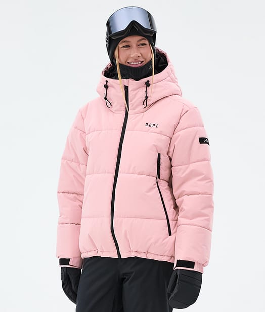 Dope Puffer W Full Zip Lumilautailutakki Naiset Soft Pink