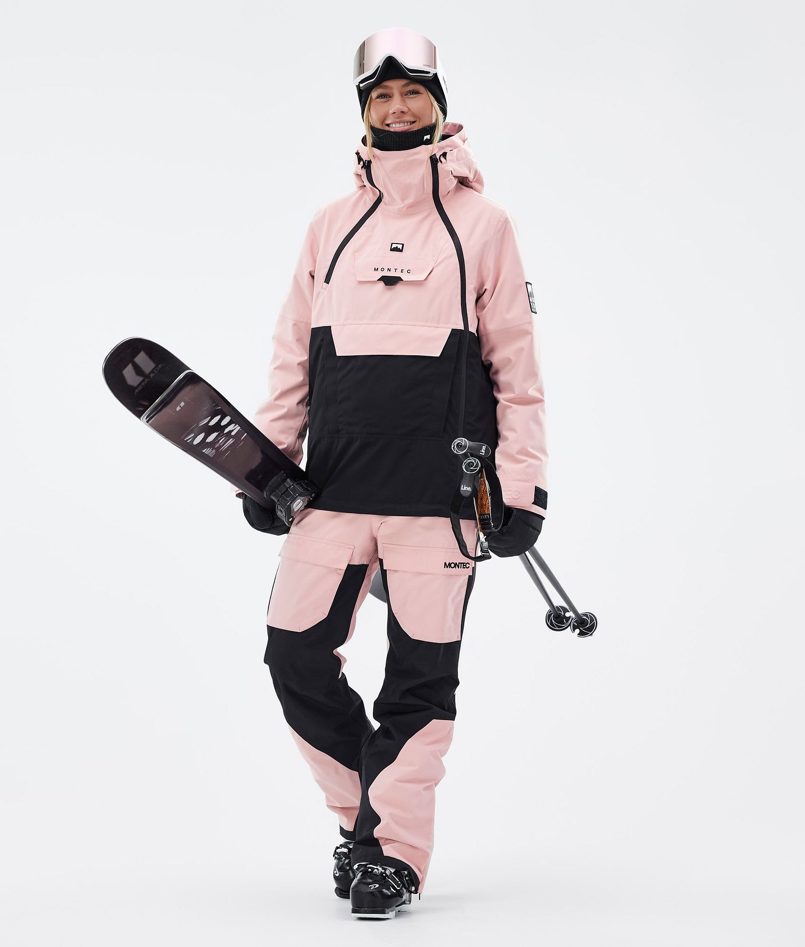 Montec Doom W Laskettelu Outfit Naiset Soft Pink/Black, Image 1 of 2