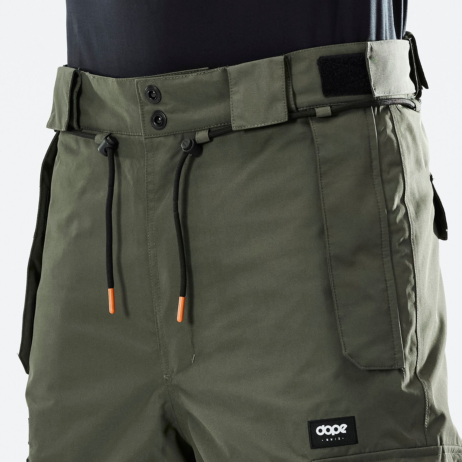 Dope Drawstring Pant Varaosa Black/Orange Tip, Kuva 2 / 2