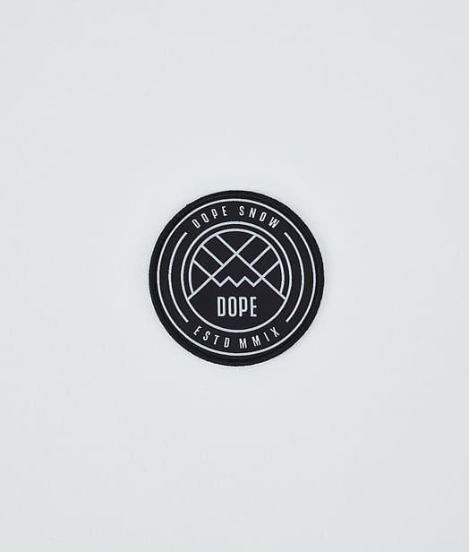 Dope Round Patch Dope Varaosa Black/White Logo