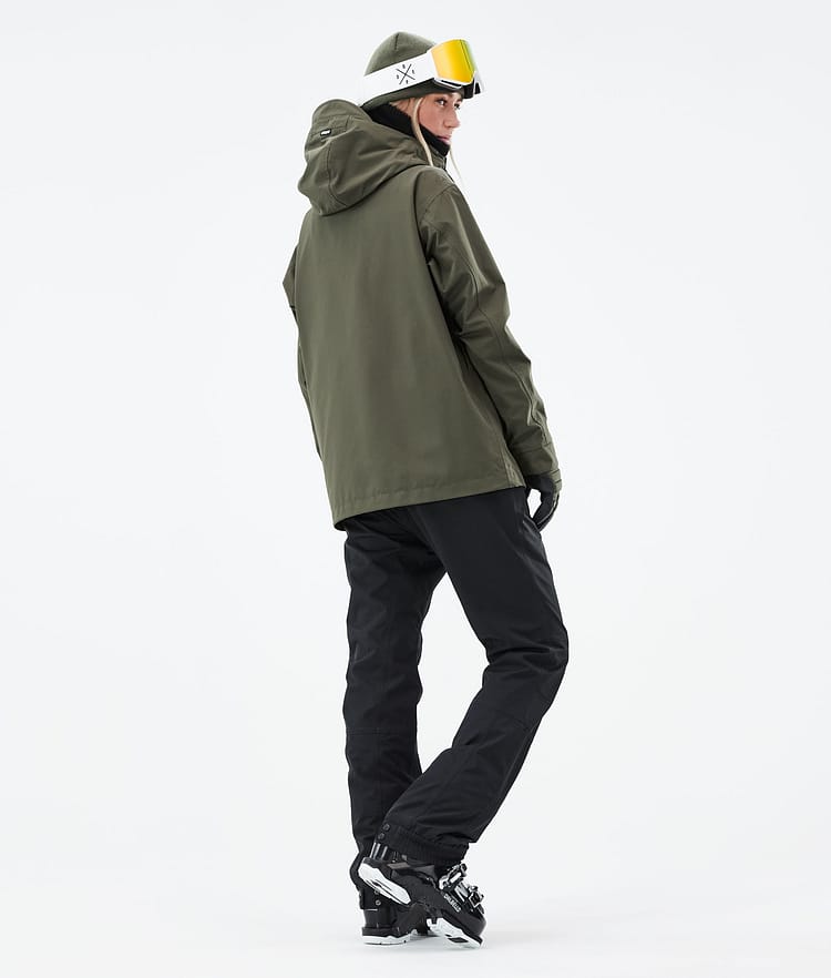 Dope Blizzard W Full Zip 2021 Laskettelutakki Naiset Olive Green, Kuva 6 / 11