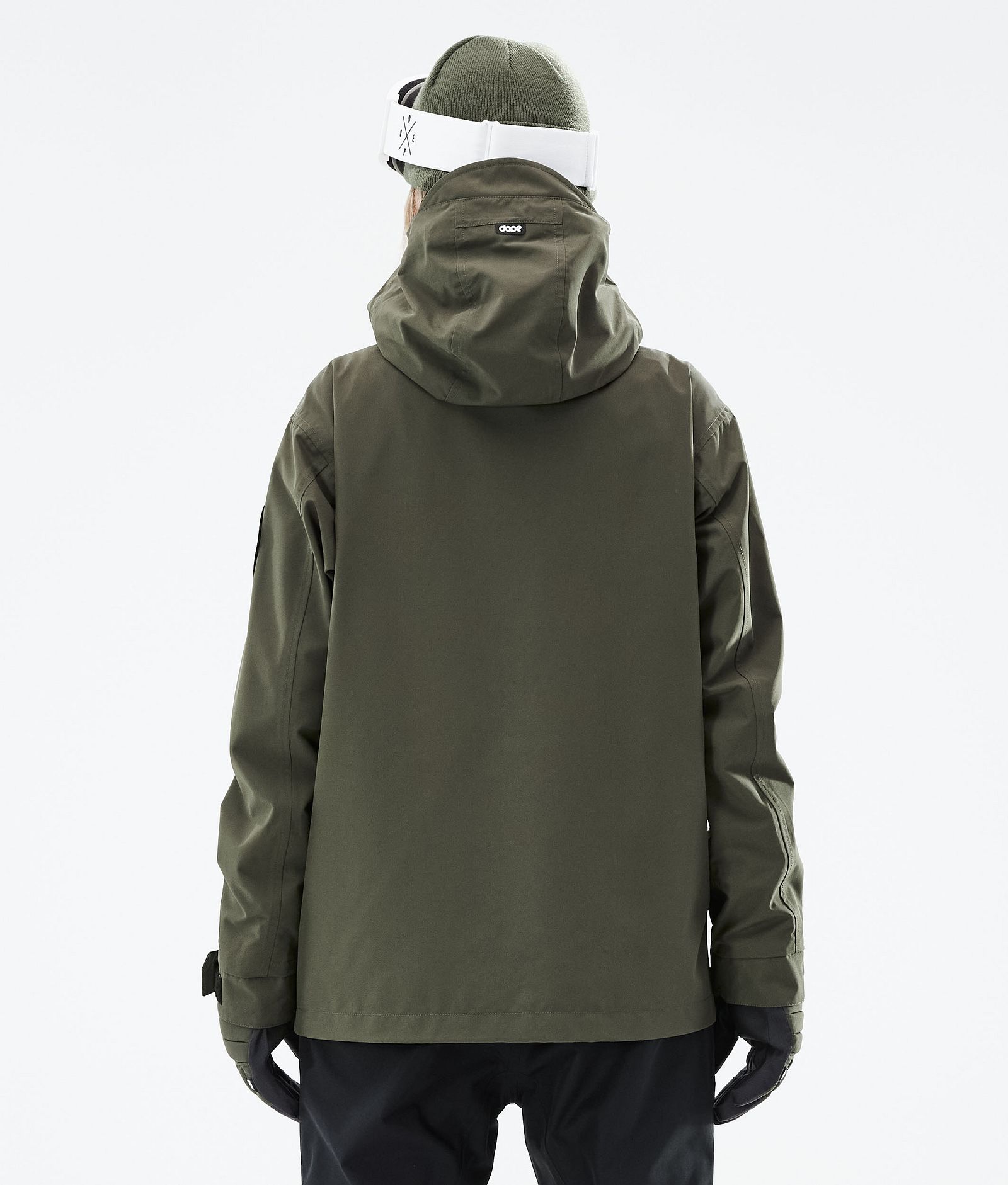 Dope Blizzard W Full Zip 2021 Laskettelutakki Naiset Olive Green, Kuva 8 / 11