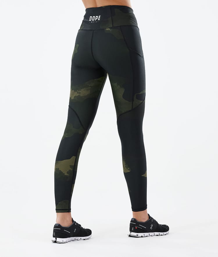 Dope Lofty Tech 2022 Leggingsit Naiset Green Camo, Kuva 2 / 8