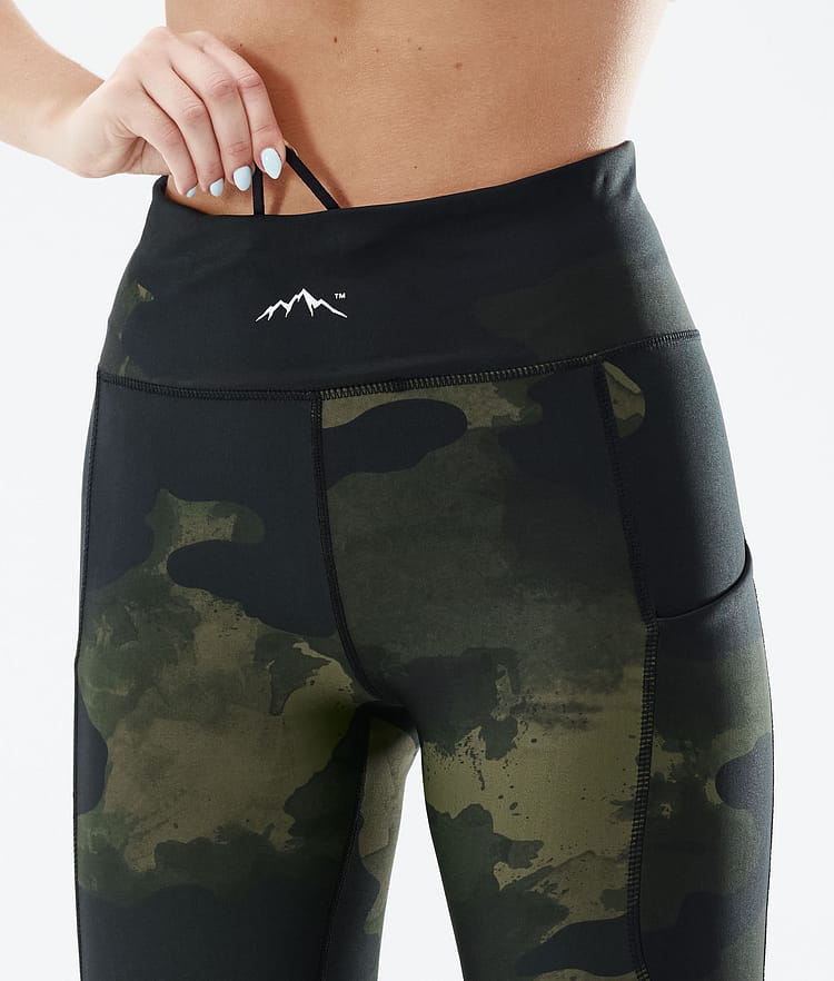 Dope Lofty Tech 2022 Leggingsit Naiset Green Camo, Kuva 6 / 8