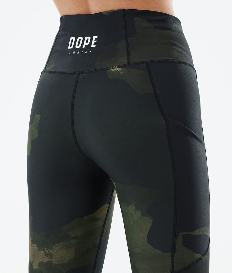 Dope Lofty Tech 2022 Leggingsit Naiset Green Camo, Kuva 7 / 8