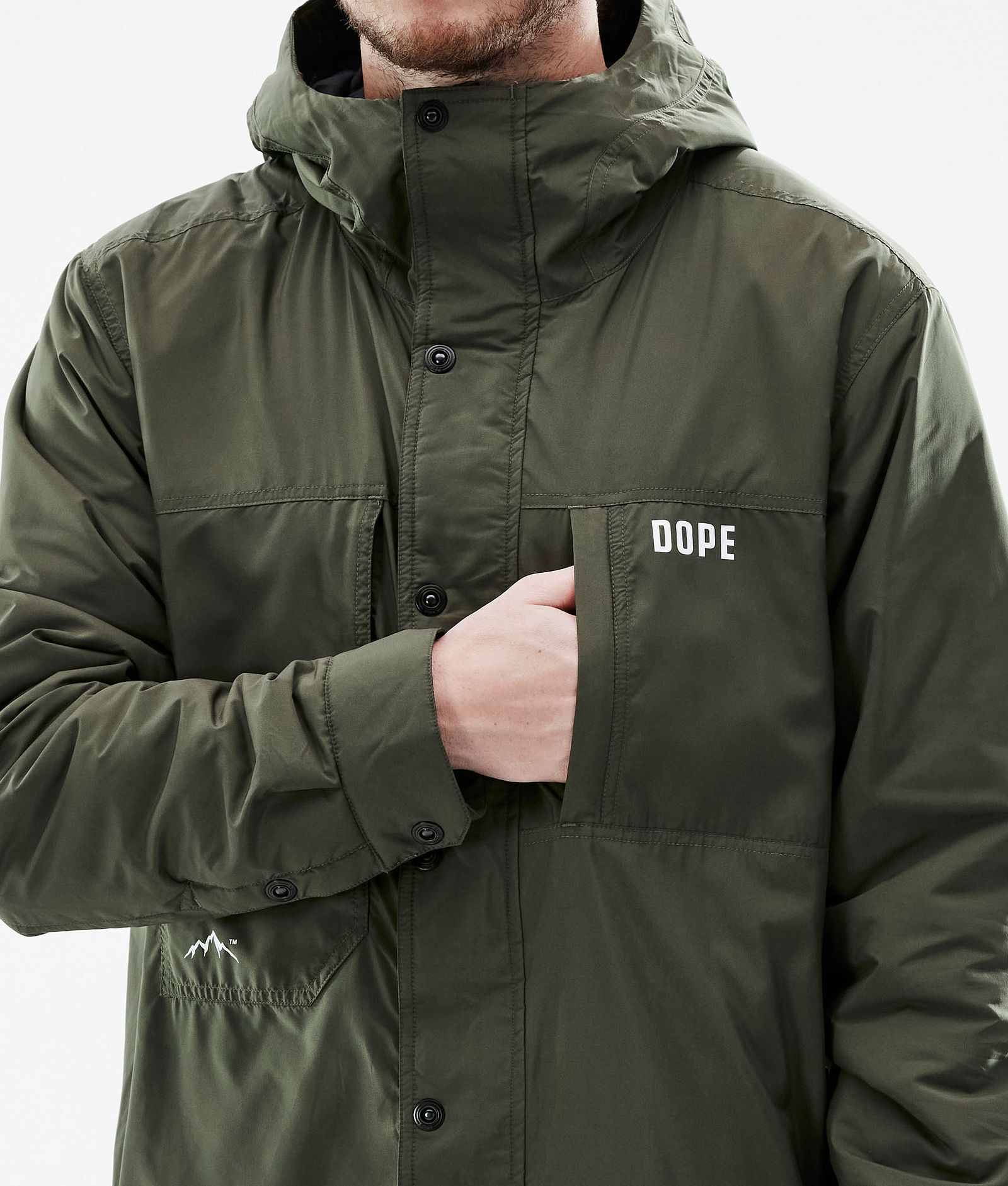 Dope Insulated Välikerrostakki Ulkoilu Miehet Olive Green, Kuva 10 / 12