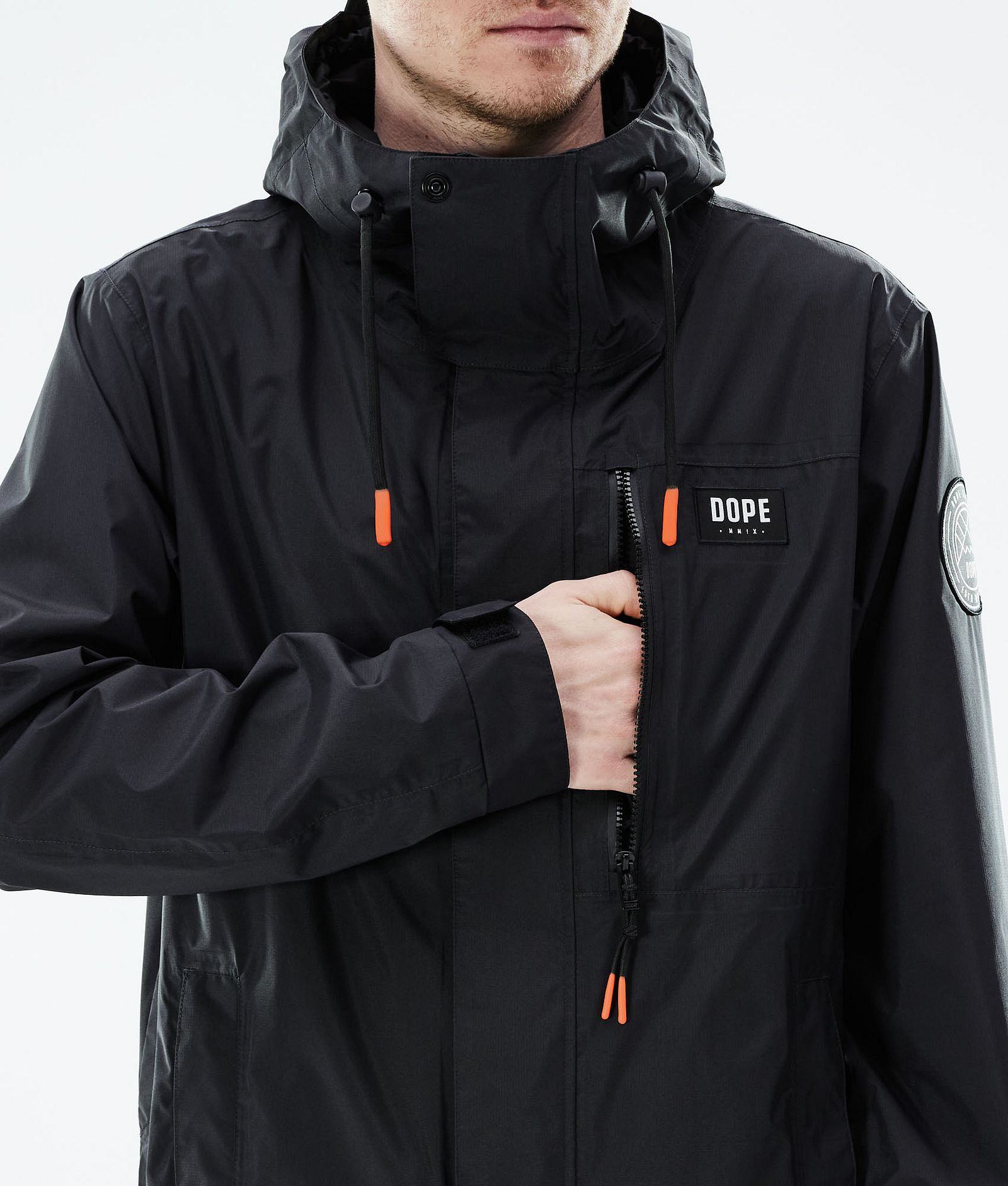 Dope Blizzard Light Full Zip Ulkoilutakki Miehet Black, Kuva 8 / 9