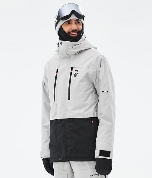 Montec Fawk Lumilautailutakki Miehet Light Grey/Black