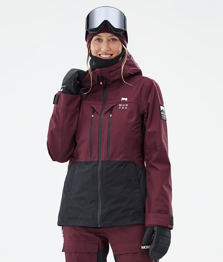 Montec Moss W Laskettelutakki Naiset Burgundy/Black, Kuva 1 / 10