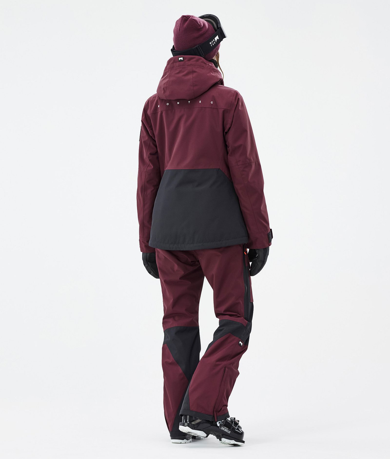 Montec Moss W Laskettelutakki Naiset Burgundy/Black, Kuva 5 / 10