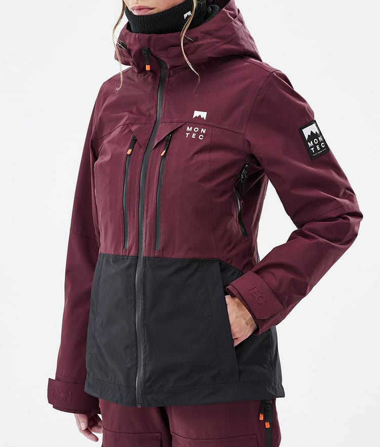 Montec Moss W Laskettelutakki Naiset Burgundy/Black, Kuva 8 / 10