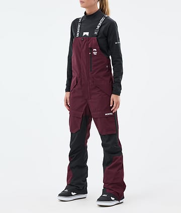 Montec Fawk W Lumilautailuhousut Burgundy/Black