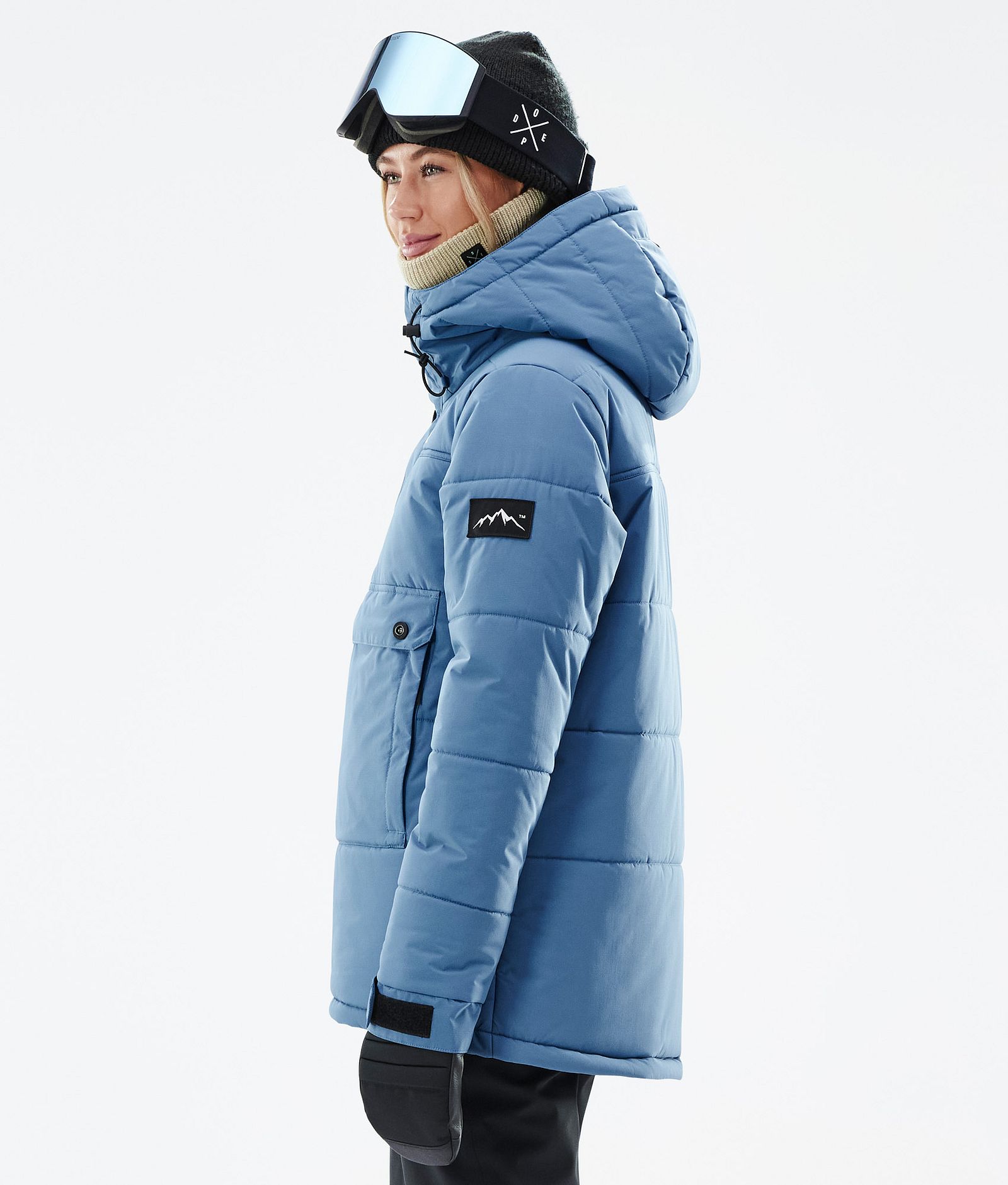 Dope Puffer W 2023 Laskettelutakki Naiset Blue Steel, Kuva 6 / 9