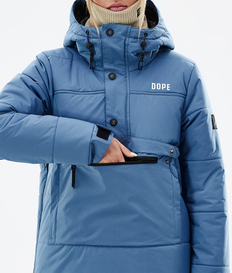 Dope Puffer W 2023 Laskettelutakki Naiset Blue Steel, Kuva 9 / 9