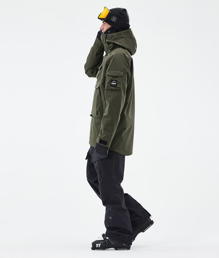 Dope Akin Laskettelutakki Miehet Olive Green, Kuva 3 / 9