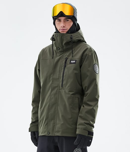 Dope Blizzard Full Zip Laskettelutakki Miehet Olive Green