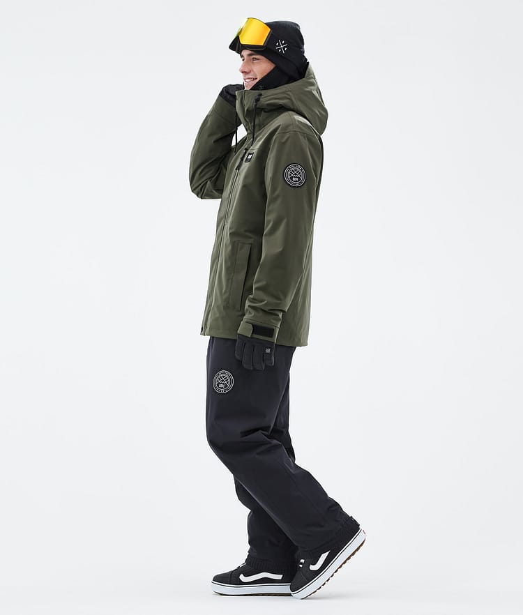 Dope Blizzard Full Zip Lumilautailutakki Miehet Olive Green, Kuva 3 / 9