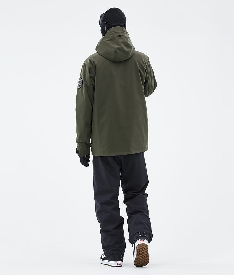 Dope Blizzard Full Zip Lumilautailutakki Miehet Olive Green, Kuva 4 / 9