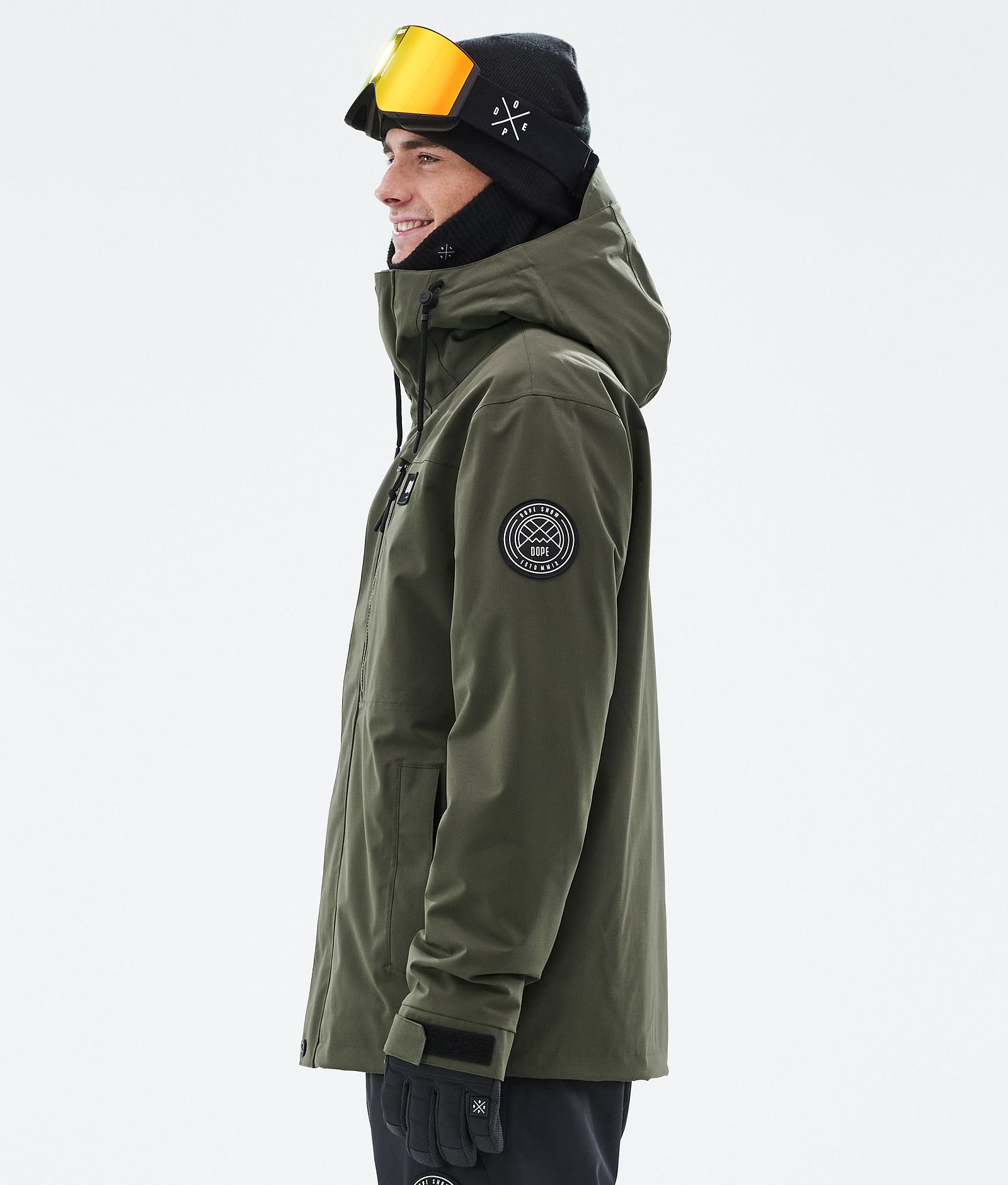 Dope Blizzard Full Zip Lumilautailutakki Miehet Olive Green, Kuva 5 / 9