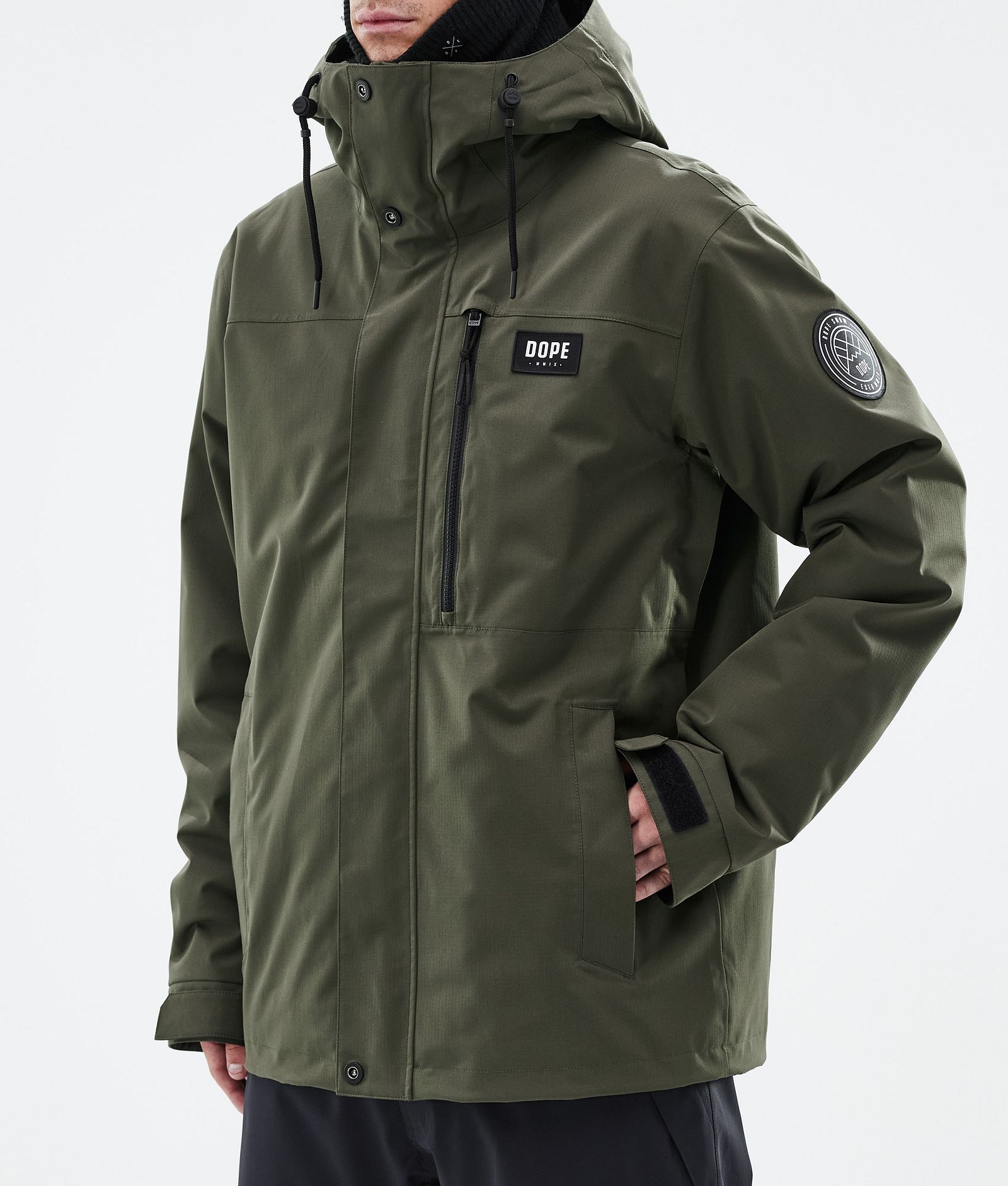 Dope Blizzard Full Zip Lumilautailutakki Miehet Olive Green, Kuva 7 / 9