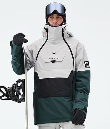 Montec Doom Lumilautailutakki Miehet Light Grey/Black/Dark Atlantic