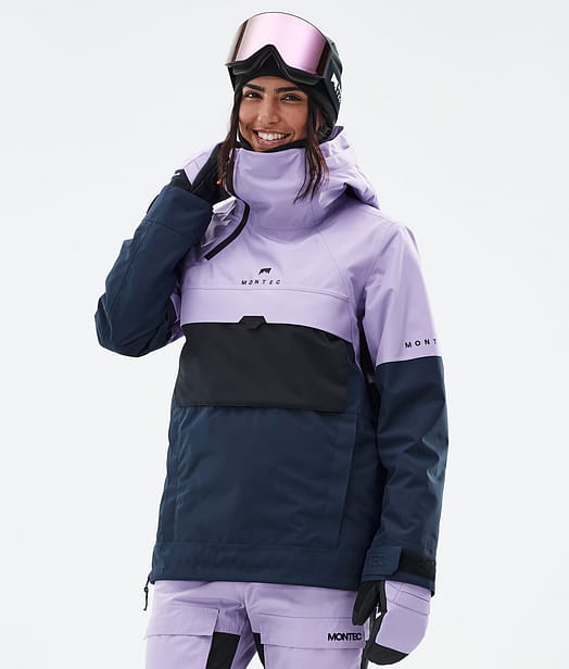 Montec Dune W Lumilautailutakki Naiset Faded Violet/Black/Dark Blue