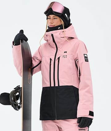 Montec Moss W Lumilautailutakki Soft Pink/Black