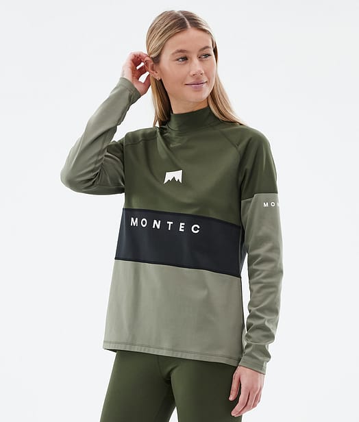 Montec Alpha W Kerrastopaita Naiset Olive Green/Black/Greenish