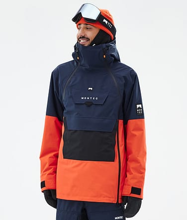 Montec Doom Lumilautailutakki Miehet Dark Blue/Black/Orange