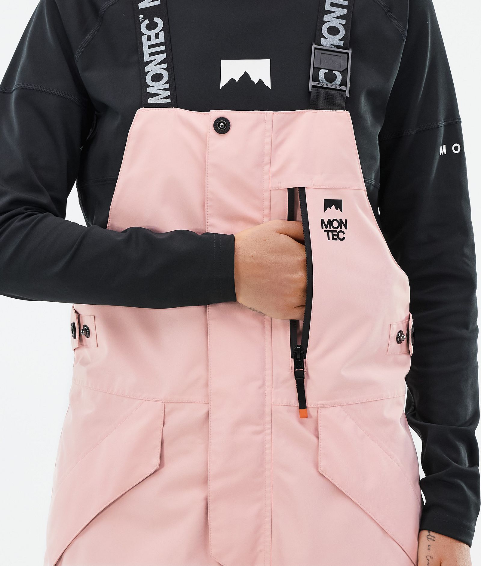 Montec Fawk W Lumilautailuhousut Naiset Soft Pink/Black/Fatigue, Kuva 6 / 7