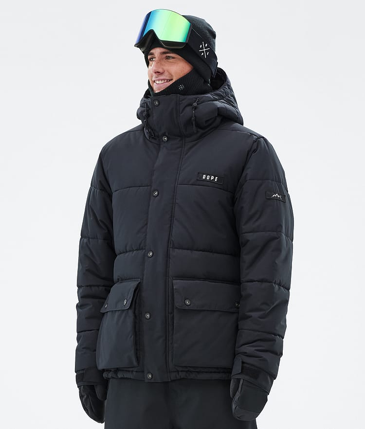 Dope Puffer Full Zip Laskettelutakki Miehet Black, Kuva 1 / 9