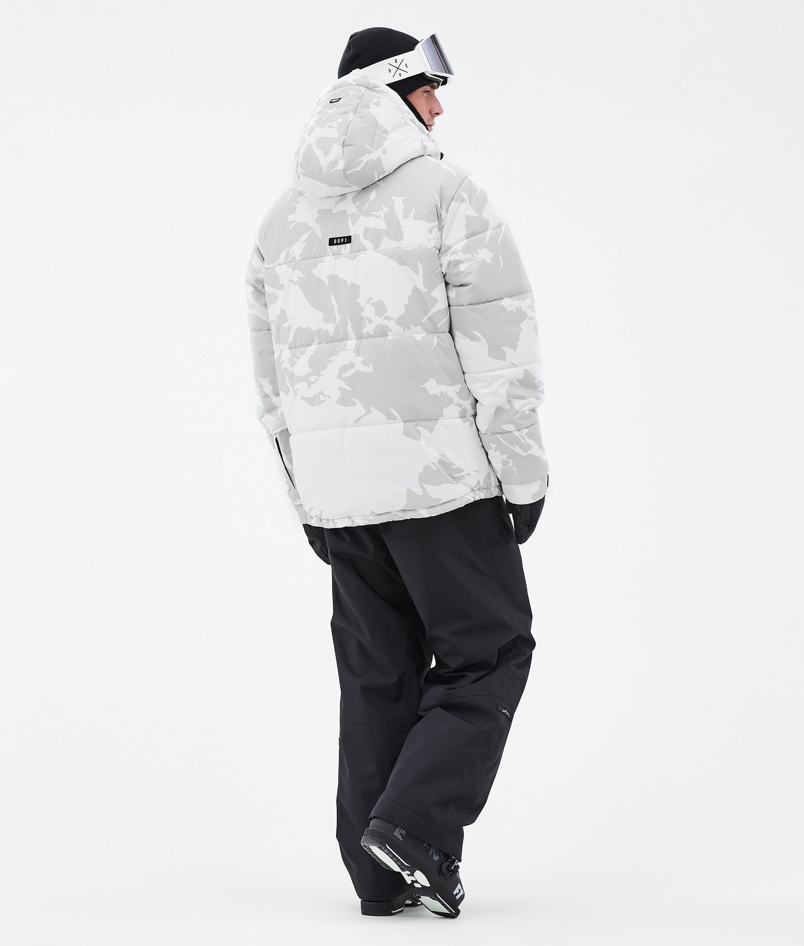 Dope Puffer Full Zip Laskettelutakki Miehet Grey Camo, Kuva 4 / 9