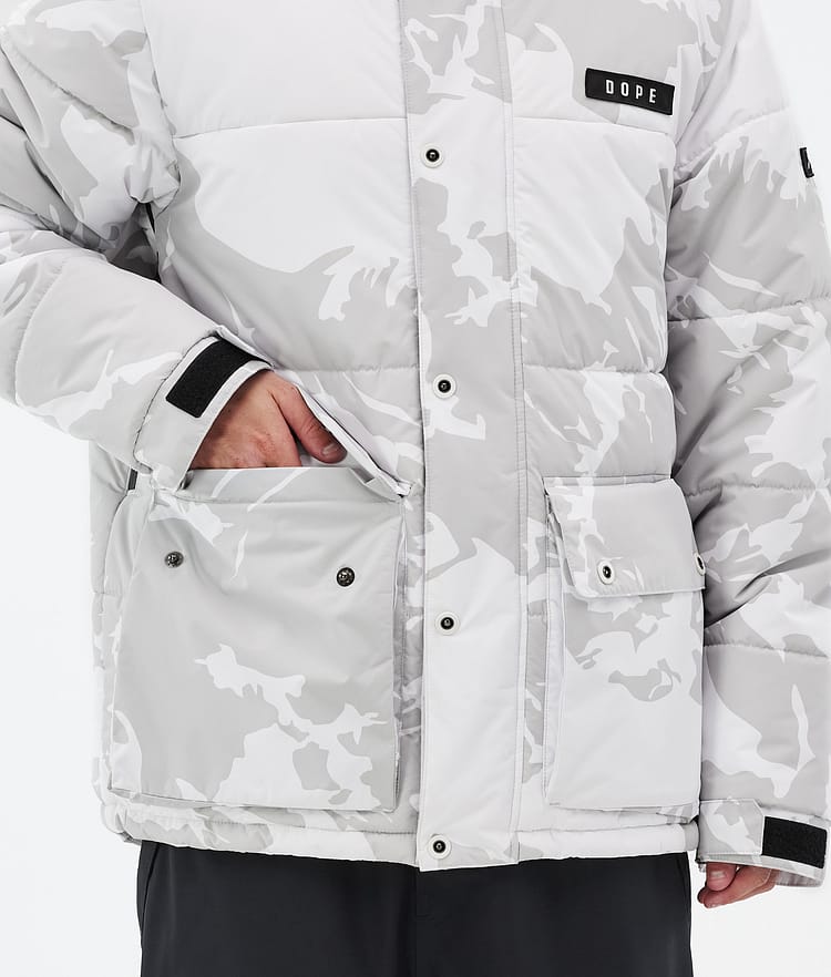 Dope Puffer Full Zip Laskettelutakki Miehet Grey Camo, Kuva 8 / 9