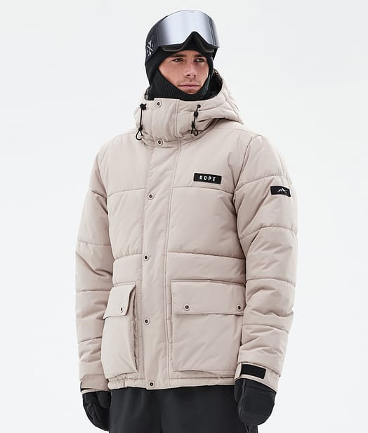 Dope Puffer Full Zip Laskettelutakki Miehet Sand