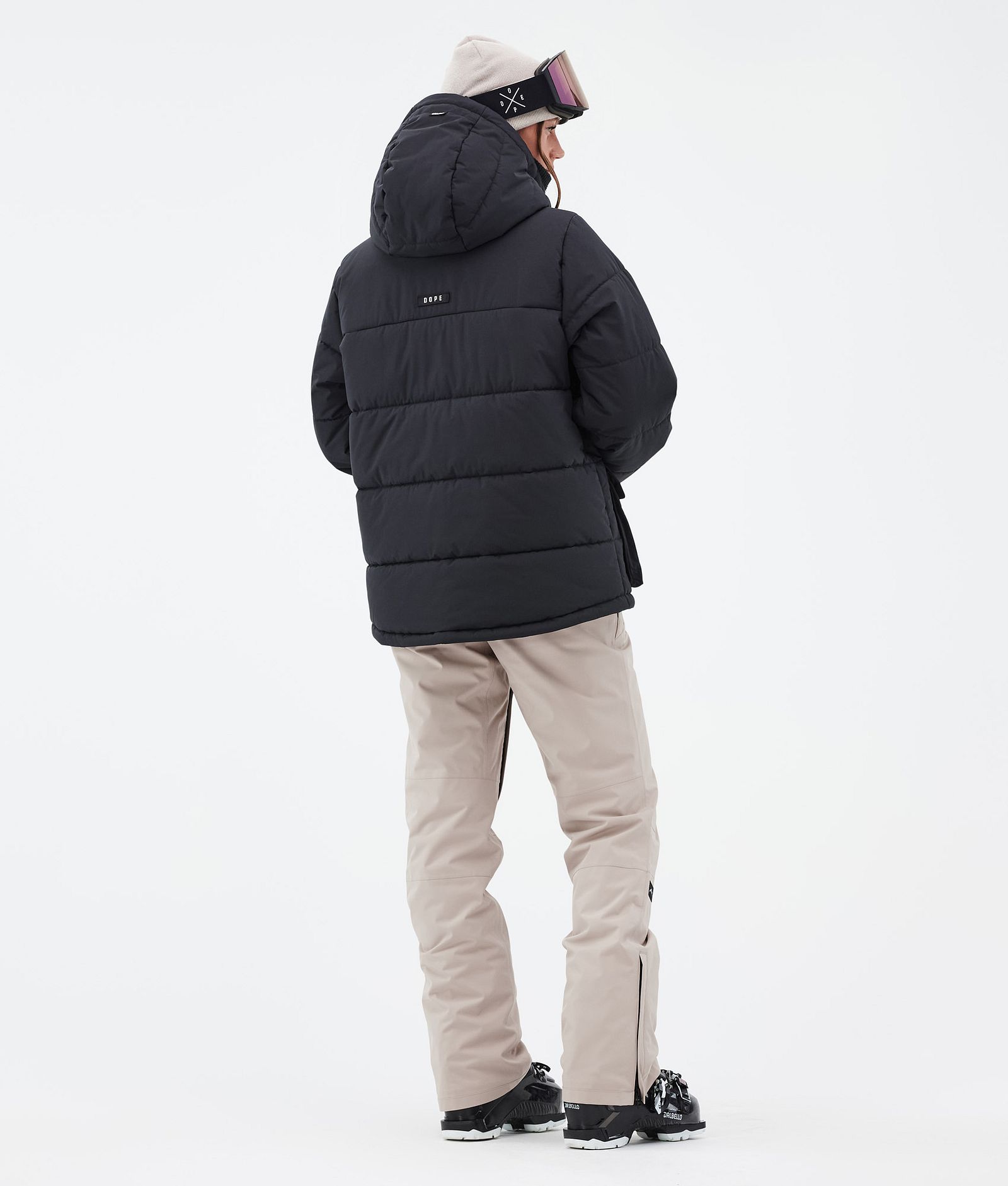 Dope Puffer W Full Zip Laskettelutakki Naiset Black, Kuva 4 / 9