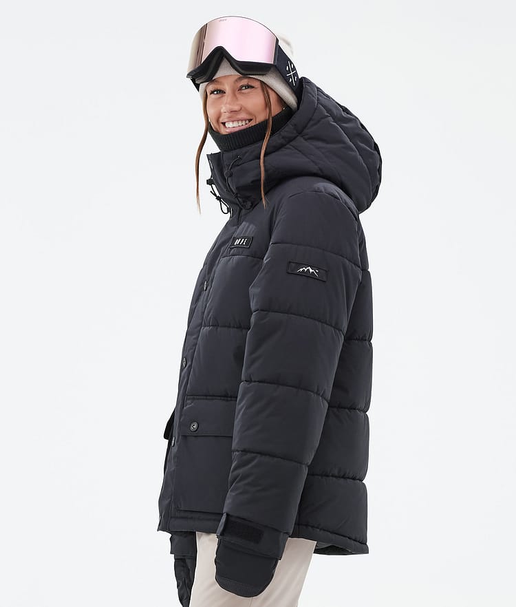 Dope Puffer W Full Zip Laskettelutakki Naiset Black, Kuva 5 / 9