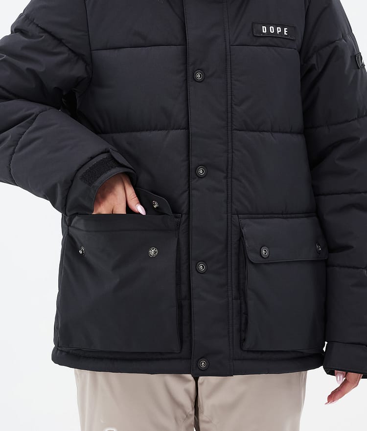 Dope Puffer W Full Zip Laskettelutakki Naiset Black, Kuva 8 / 9