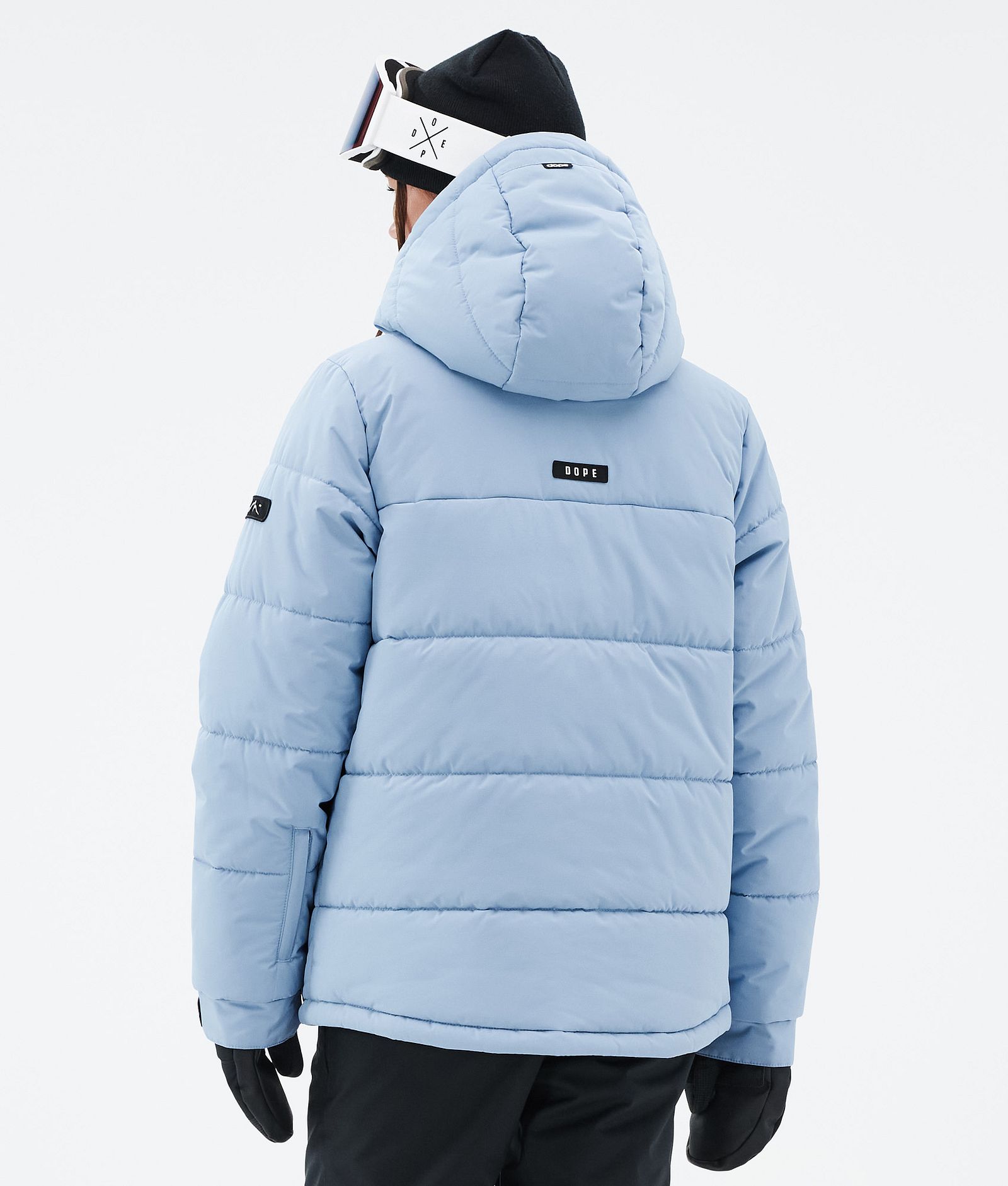 Dope Puffer W Full Zip Laskettelutakki Naiset Light Blue, Kuva 6 / 9