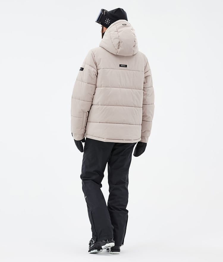 Dope Puffer W Full Zip Laskettelutakki Naiset Sand, Kuva 4 / 9