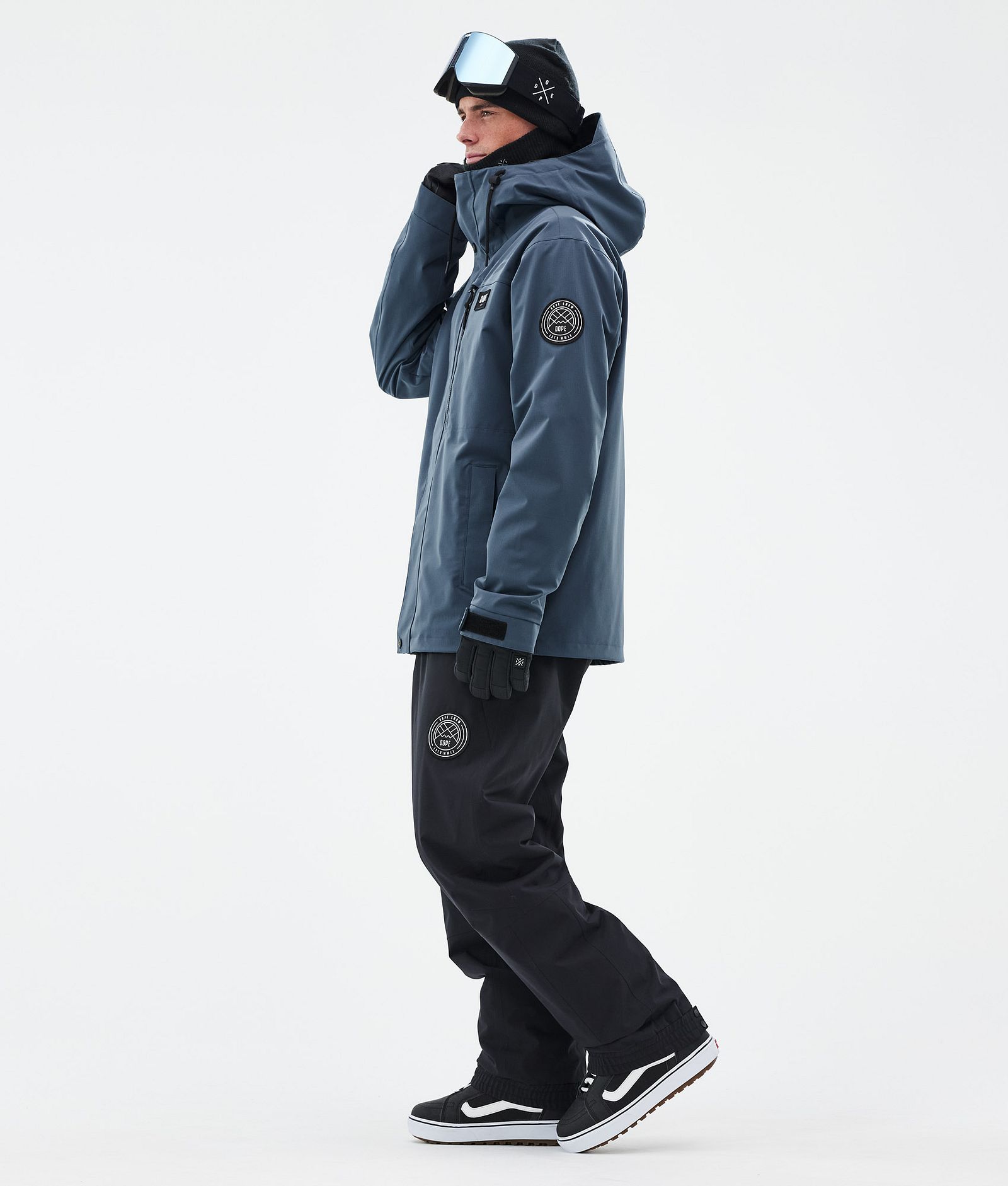 Dope Blizzard Full Zip Lumilautailutakki Miehet Metal Blue, Kuva 3 / 9