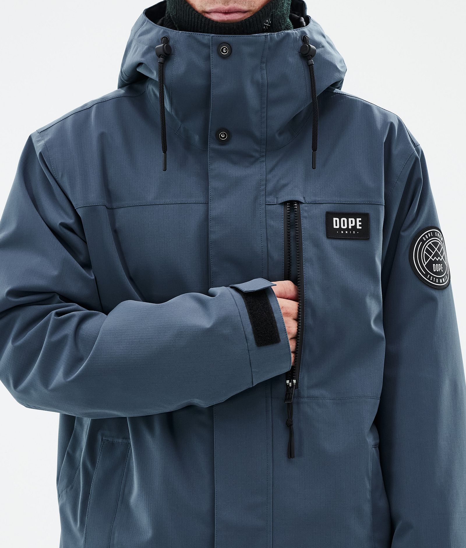 Dope Blizzard Full Zip Lumilautailutakki Miehet Metal Blue, Kuva 8 / 9