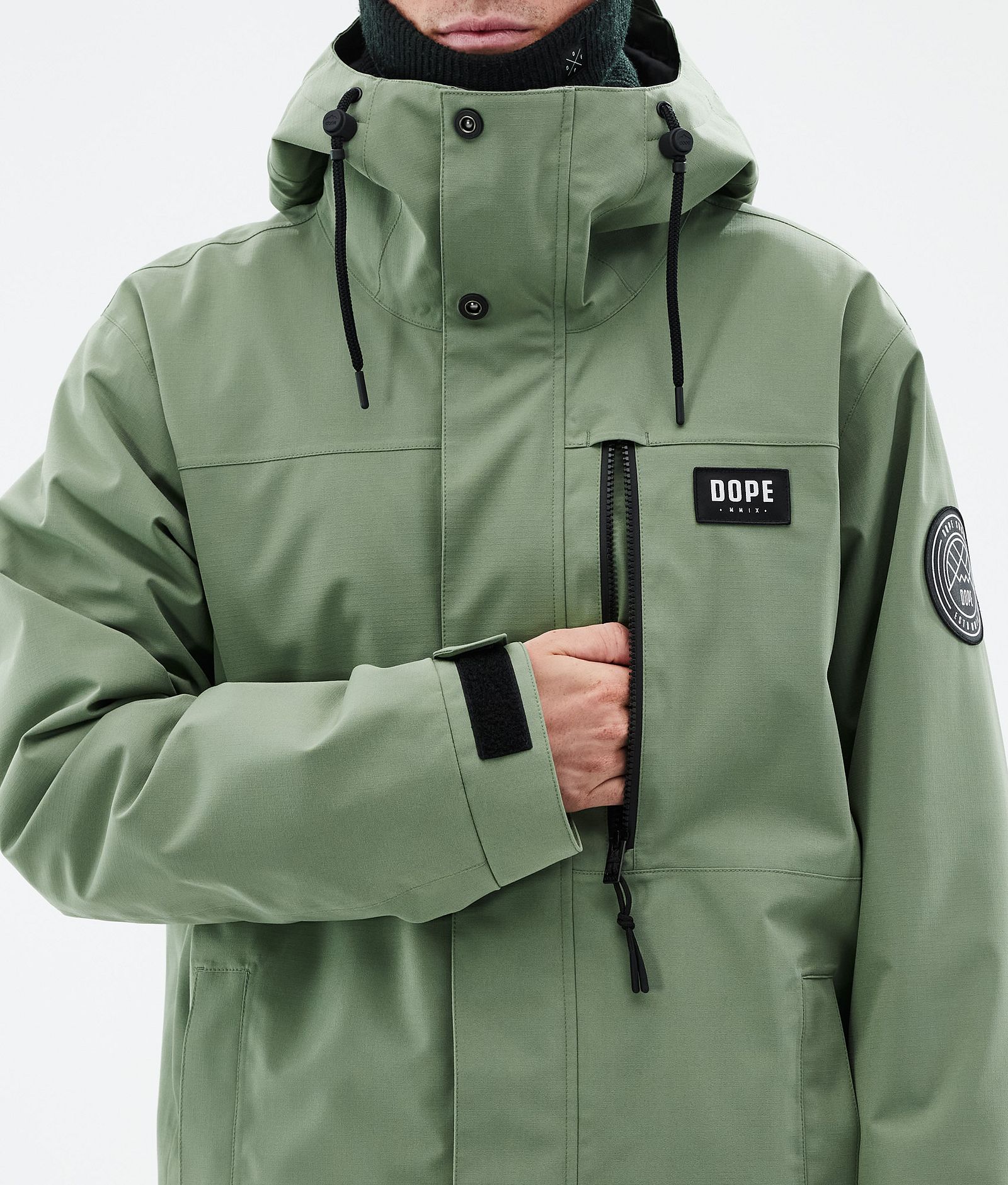 Dope Blizzard Full Zip Laskettelutakki Miehet Moss Green, Kuva 8 / 9