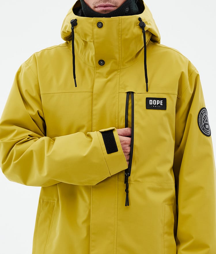 Dope Blizzard Full Zip Lumilautailutakki Miehet Yellow, Kuva 8 / 9