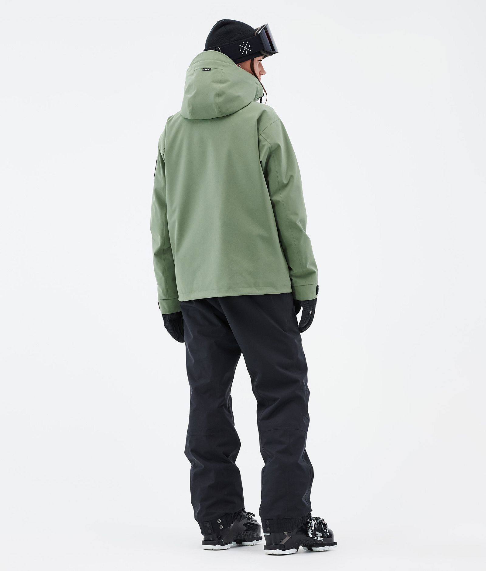 Dope Blizzard W Full Zip Laskettelutakki Naiset Moss Green, Kuva 4 / 9