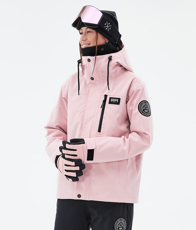 Dope Blizzard W Full Zip Laskettelutakki Naiset Soft Pink, Kuva 1 / 9