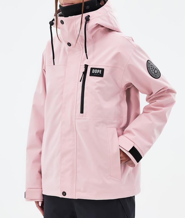 Dope Blizzard W Full Zip Laskettelutakki Naiset Soft Pink, Kuva 7 / 9