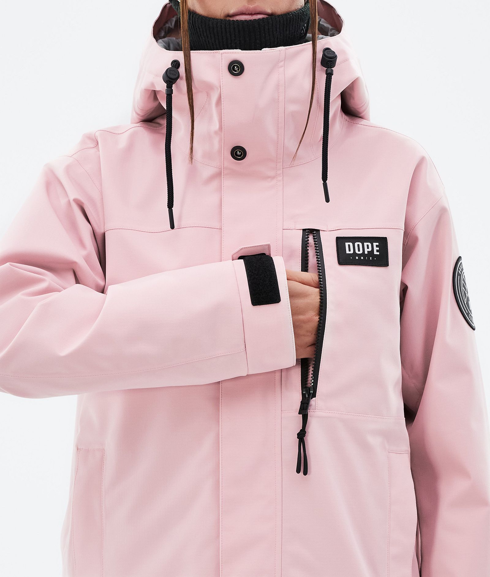 Dope Blizzard W Full Zip Lumilautailutakki Naiset Soft Pink, Kuva 8 / 9